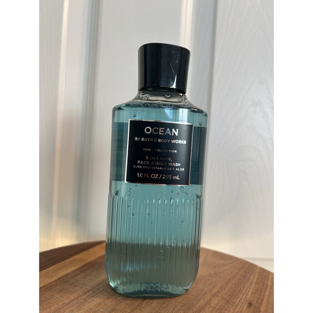 NEW Mens OCEAN Bath Body Works 3-in-1 Hair, Face & Body Wash 10 oz.